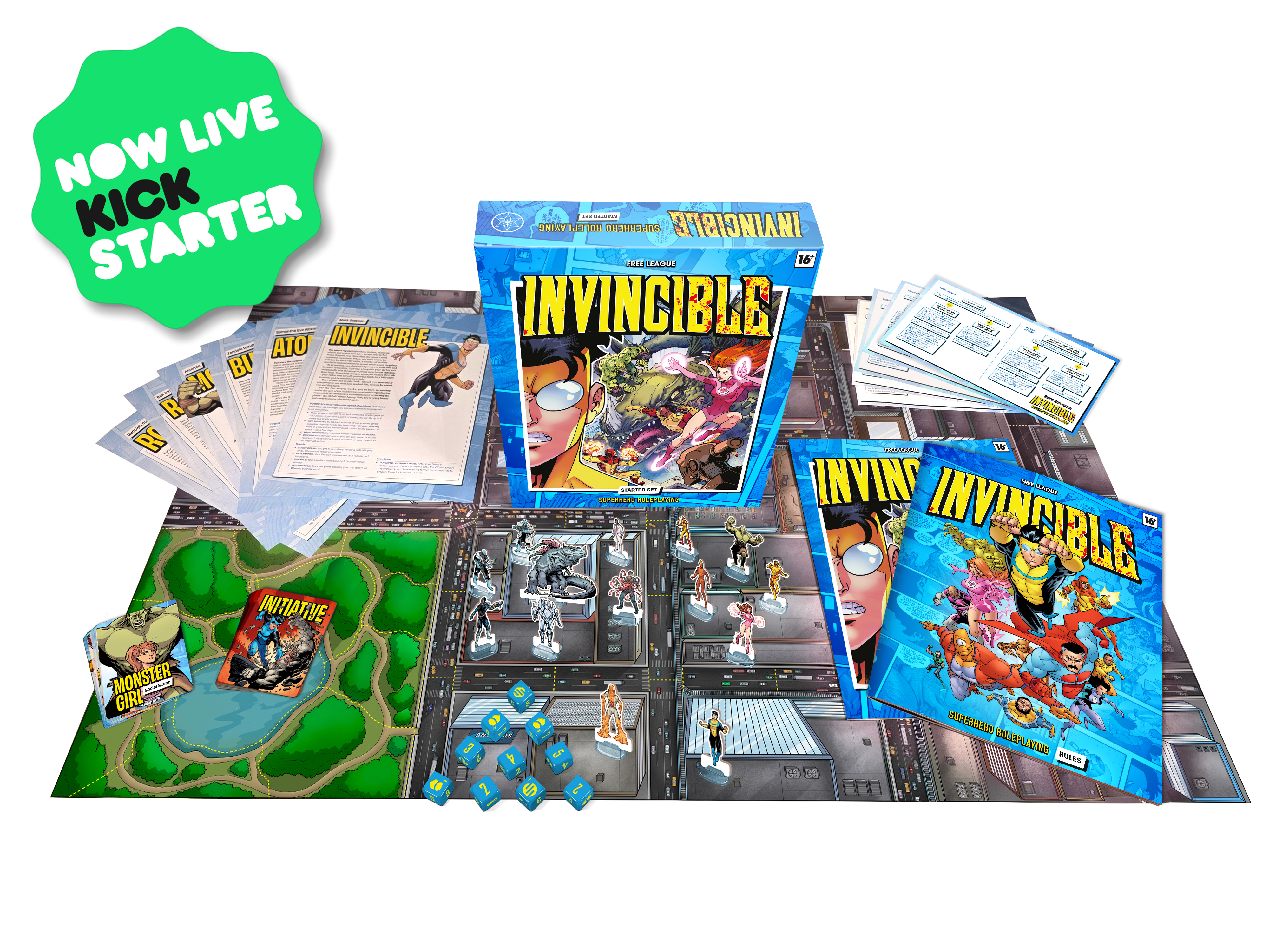 Invincible RPG starter set contents